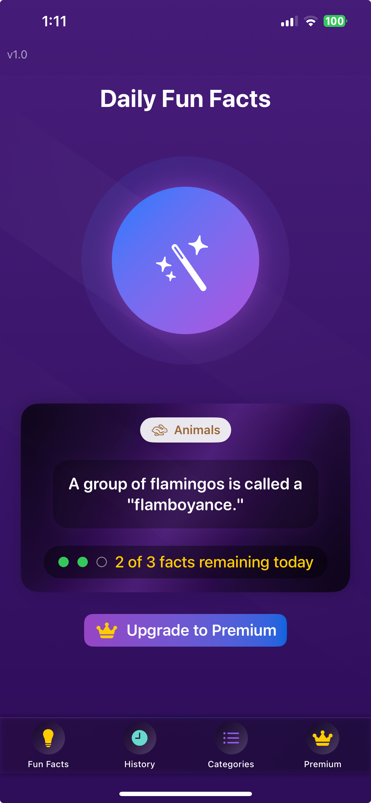 Fun Fact Ninja App Free Version